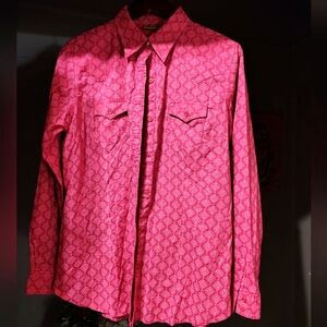 Womans Wrangler Button Down Blouse